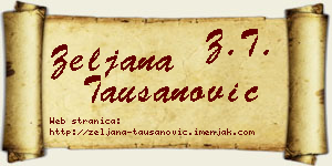 Željana Taušanović vizit kartica